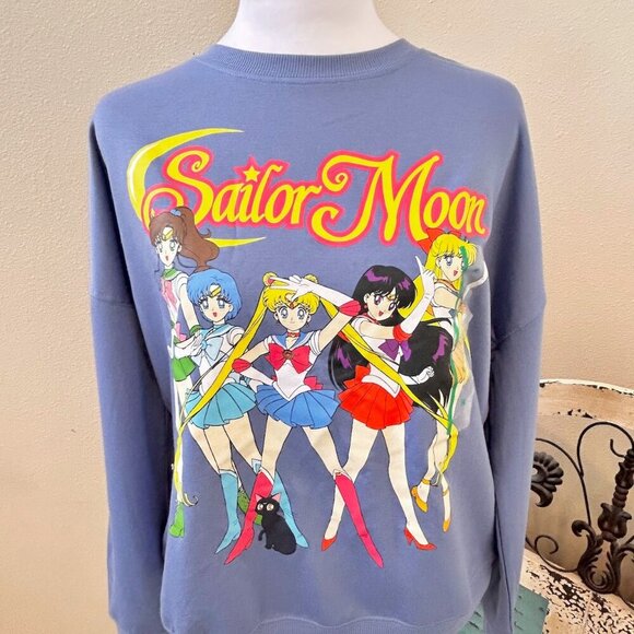 Sweaters - Sailor Moon NWOT Crew Neck Anime Manga Crew Neck Sweatshirt Medium